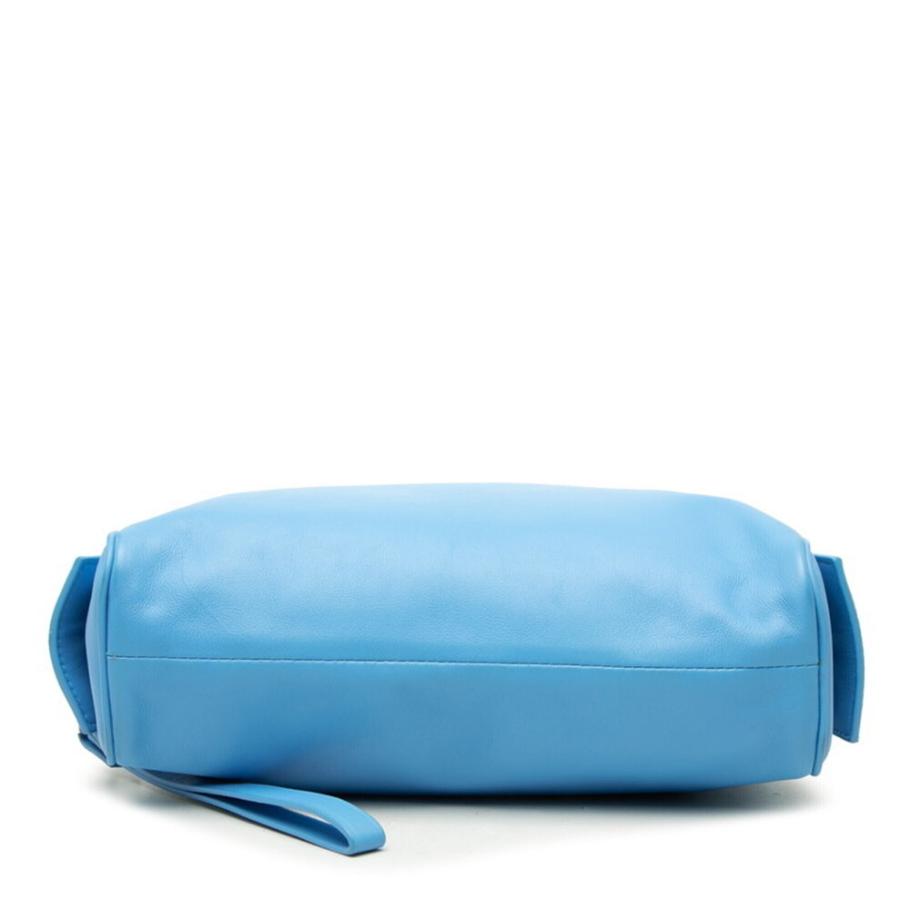 Bottega Veneta Second Bag Clutch Blue Leather Women's BOTTEGAVENETA - Picture 3 of 6